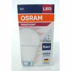 LEDVANCE Ampoule LED 5W Ronde A60 4000K 470lm 230V Non-dimmable PARATHOM CLASSIC A OSRAM 369009