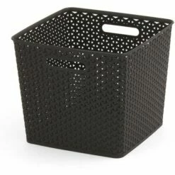 Panier De Rangement De Vêtements 25Lt Brown Ratan Vintage Mystyle Curver