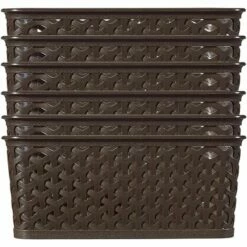 Panier à Linge 13Lt Brown Ratan Vintage Mystyle Curver -Promos Curver Magasin 32670771 4