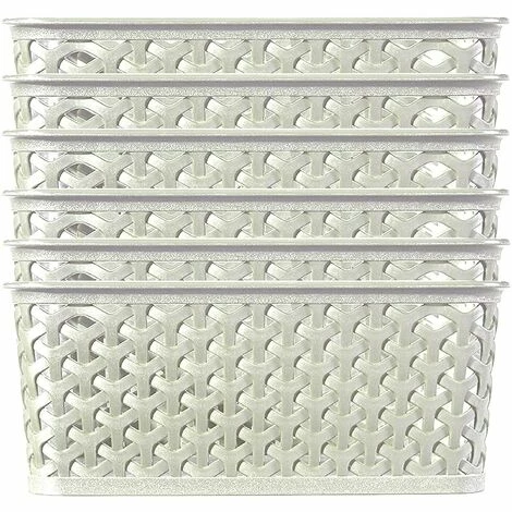 Panier De Rangement Pour Vêtements 8Lt White Ratan Vintage Mystyle Curver 4 Panier De Rangement Pour Vêtements 8Lt White Ratan Vintage Mystyle Curver – Image 4