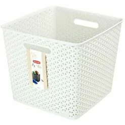Panier à Linge 25Lt White Ratan Vintage Mystyle Curver