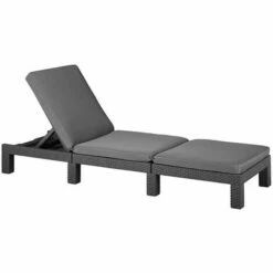 Chaise Longue De Jardin Curver Daytona 213720 Resina Grafito