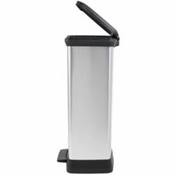 Poubelle à Pédale Deco 50 L Argenté Curver - N/A -Promos Curver Magasin 54476393 5