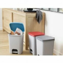 Poubelle à Pédale Essentials 20 L Gris Clair Curver - N/A -Promos Curver Magasin 71595564 4