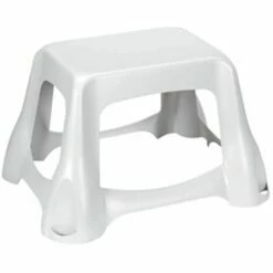 Tabouret Marchepied Luxe Haut Blanc Curver - N/A