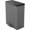 Poubelle à Pédale Deco Rectangulaire 65 L Gris Froid Curver - Grey
