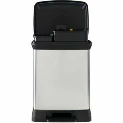 Poubelle Duo à Pédale Deco 10L+18L Argenté Curver - N/A -Promos Curver Magasin 73110894 4