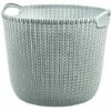 Panier De Rangement Knit Rond L 30 L Bleu Brumeux Curver - Blue