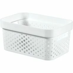 Boîte De Rangement Curver Infinity Recycled Dots 4,5L - Blanc