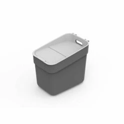 CURVER|POUBELLE A TRI READY TO COLLECT 20L, 100% Recyclé, Pour Cuisine, Bureau, Salle De Bain, 36,7*24,6*33,1 Cm, Gris Anthracite - Gris